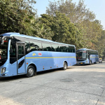 Volvo two buses side by side